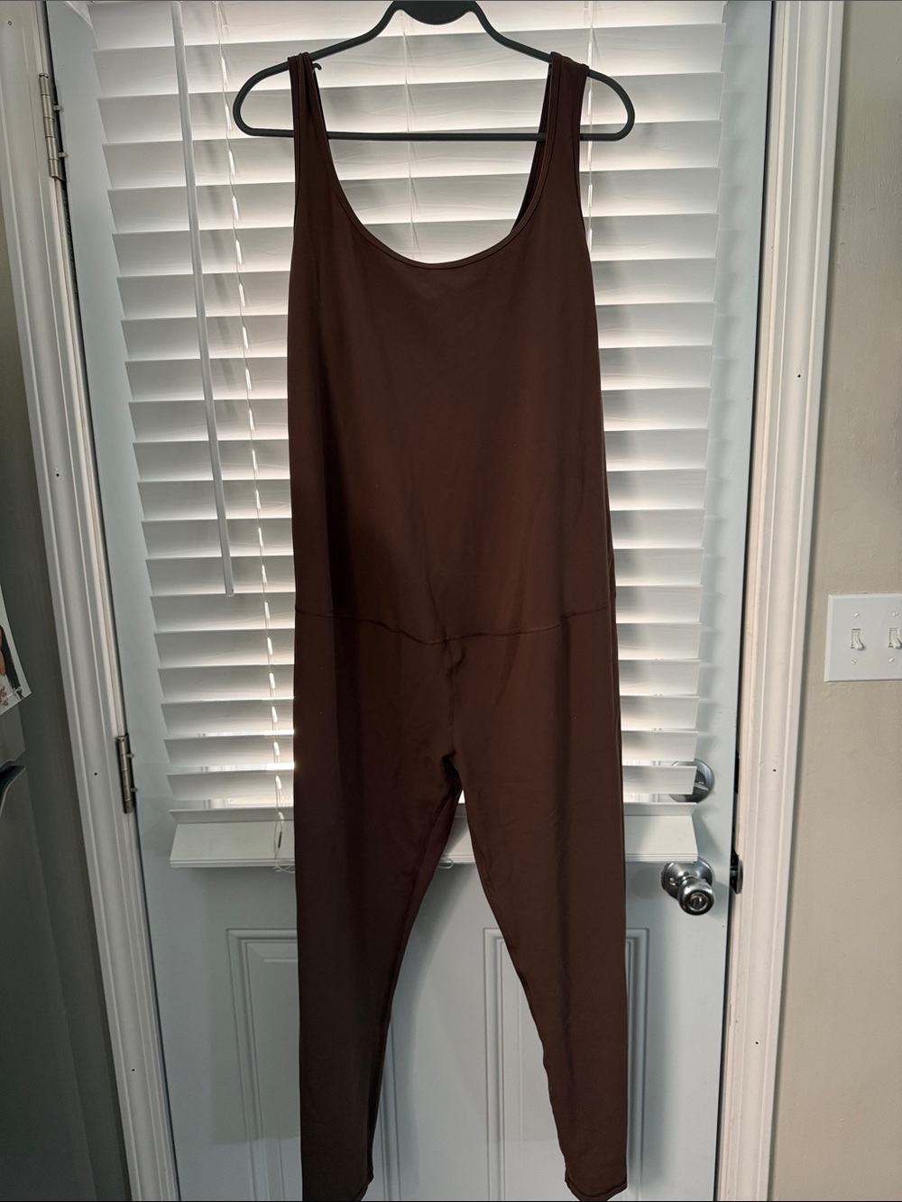 Isabel Maternity by Ingrid & Isabel Chocolate Brown Sleeveless Jumpsuit